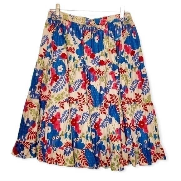 Two Hearts Maternity Floral Midi Skirt - Picture 1 of 8